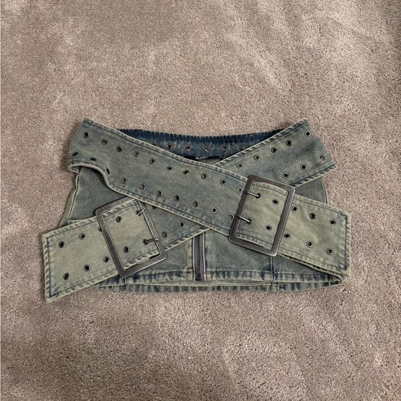 Jaded London Dresses & Skirts - Jaded London Denim Assassin Micro Mini Skirt sz 4